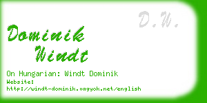 dominik windt business card